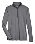 Team 365 Women's Zone Sonic Heather Performance Quarter-Zip Pullover-1