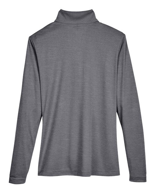 Team 365 Women's Zone Sonic Heather Performance Quarter-Zip Pullover-2