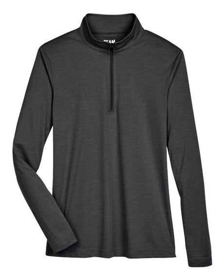 Team 365 Women's Zone Sonic Heather Performance Quarter-Zip Pullover-1