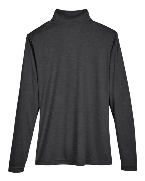 Team 365 Women's Zone Sonic Heather Performance Quarter-Zip Pullover-2