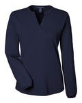Devon & Jones Women's Raleigh Half-Placket Knit Top-1