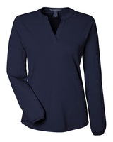 Devon & Jones Women's Raleigh Half-Placket Knit Top-1