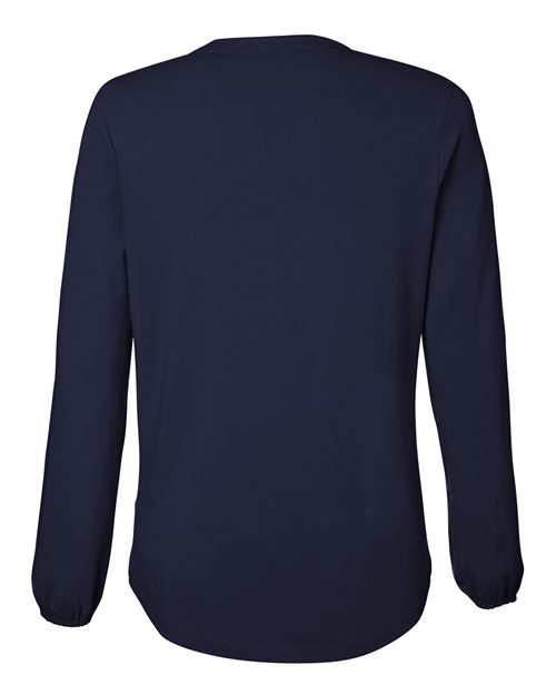 Devon & Jones Women's Raleigh Half-Placket Knit Top-2