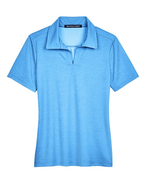Devon & Jones Women's CrownLux Performance Address Melange Polo-1