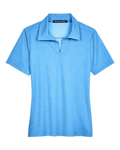 Devon & Jones Women's CrownLux Performance Address Melange Polo-1
