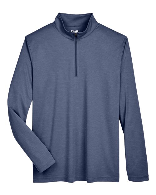 Team 365 Men's Zone Sonic Heather Performance Quarter-Zip Pullover-1