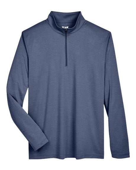 Team 365 Men's Zone Sonic Heather Performance Quarter-Zip Pullover-1