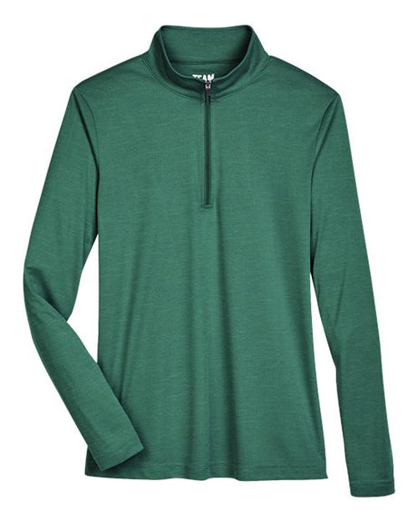 Team 365 Women's Zone Sonic Heather Performance Quarter-Zip Pullover-1