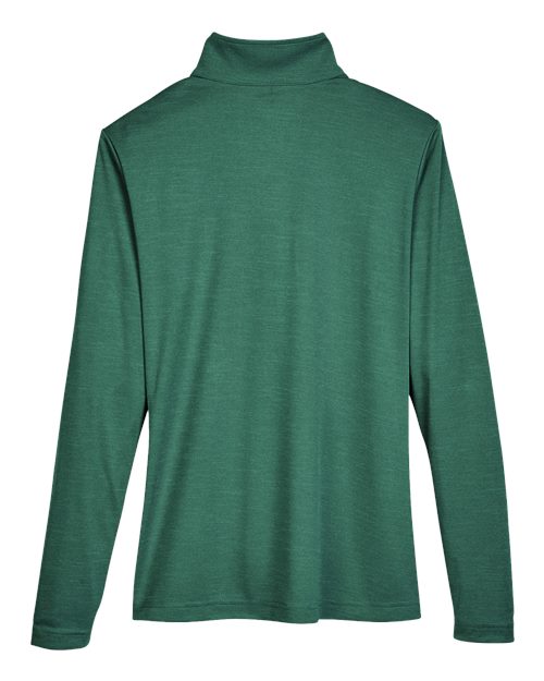 Team 365 Women's Zone Sonic Heather Performance Quarter-Zip Pullover-2