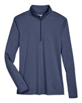 Team 365 Women's Zone Sonic Heather Performance Quarter-Zip Pullover-1