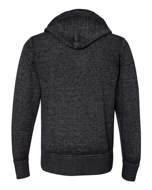 J. America Adult Vintage Zen Full-Zip Fleece Hooded Sweatshirt JA8916-AB-2