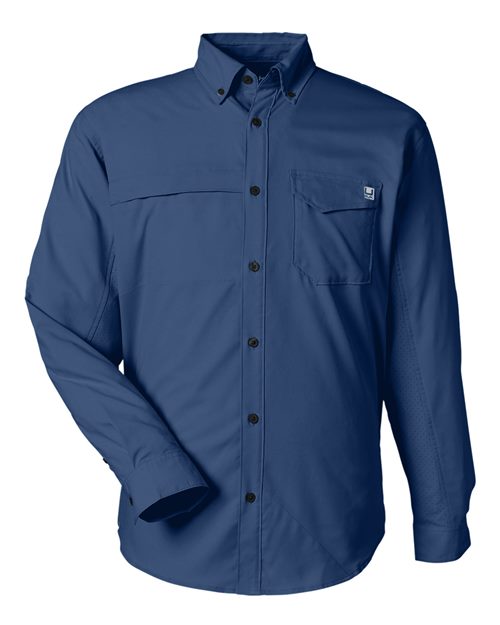 HUK Men's Tide Point Pocket Fishing Shirt-1