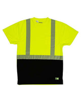 Berne Apparel Men's Hi-Vis Class 2 Color Blocked Pocket T-Shirt-1