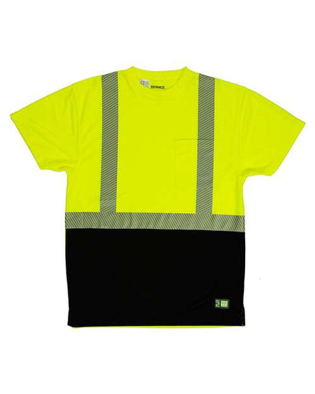 Berne Apparel Men's Hi-Vis Class 2 Color Blocked Pocket T-Shirt-1