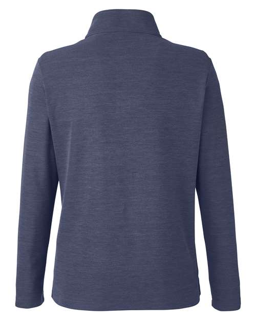 CORE365 Women's Fusion ChromaSoft Pique Quarter-Zip Pullover-2