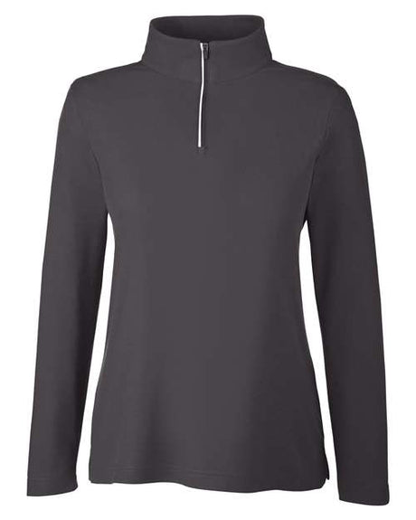 CORE365 Women's Fusion ChromaSoft Pique Quarter-Zip Pullover-1