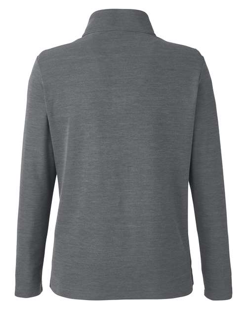 CORE365 Women's Fusion ChromaSoft Pique Quarter-Zip Pullover-2