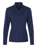 adidas Women's Textured Stripe Quarter-Zip Pullover-1