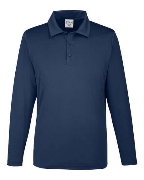 Team 365 Men's Zone Performance Long Sleeve Polo(Navy,L)-1