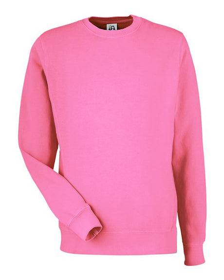 J America Unisex Pigment Dyed Fleece Sweatshirt 8731JA-AB-1