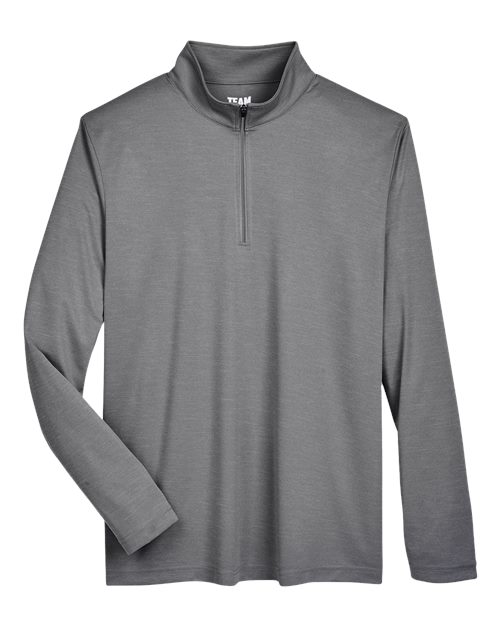 Team 365 Men's Zone Sonic Heather Performance Quarter-Zip Pullover-1
