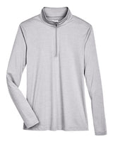 Team 365 Women's Zone Sonic Heather Performance Quarter-Zip Pullover-1
