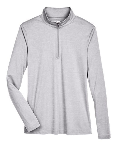 Team 365 Women's Zone Sonic Heather Performance Quarter-Zip Pullover-1