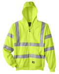 Berne Apparel Men's Berne Hi-Vis Class 3 Lined Hooded Sweatshirt