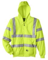 Berne Apparel Men's Berne Hi-Vis Class 3 Lined Hooded Sweatshirt