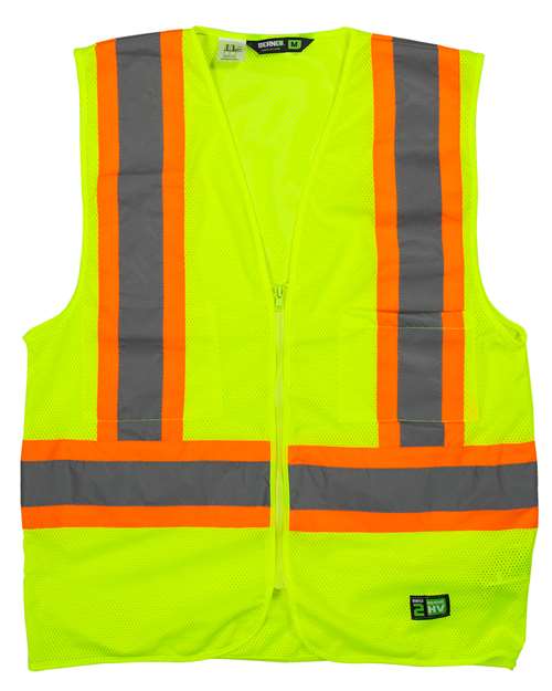 Berne Apparel Men's Hi-Vis Class 2 Multi-Color Vest-1