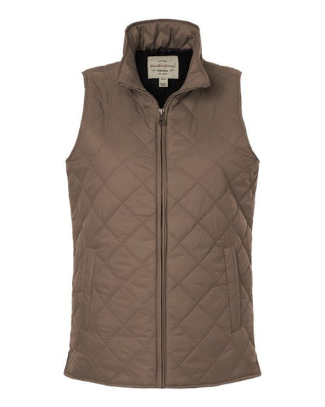 Weatherproof Women's Vintage Diamond Quilted Vest-1