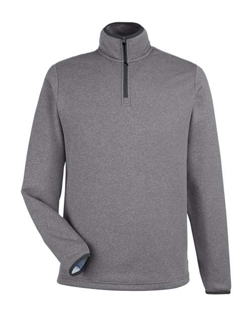CORE365 Men's Venture Heathered Stripe Quarter-Zip Pullover-1