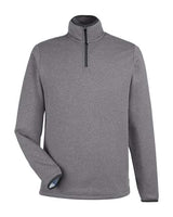 CORE365 Men's Venture Heathered Stripe Quarter-Zip Pullover-1