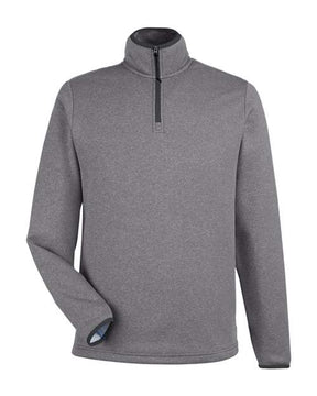 CORE365 Men's Venture Heathered Stripe Quarter-Zip Pullover-1