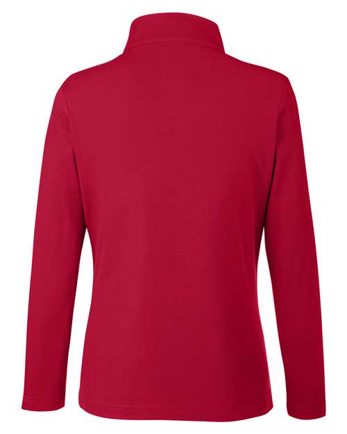 CORE365 Women's Fusion ChromaSoft Pique Quarter-Zip Pullover-2
