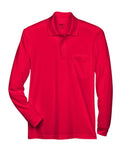 CORE365 Men's Pinnacle Performance Long Sleeve Piqué Polo with Pocket-1