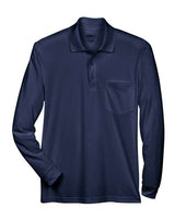 CORE365 Men's Pinnacle Performance Long Sleeve Piqué Polo with Pocket-1