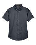 CORE365 Women's Optimum Short Sleeve Twill Shirt-1
