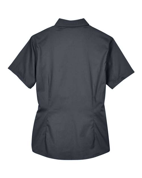 CORE365 Women's Optimum Short Sleeve Twill Shirt-2