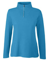 CORE365 Women's Fusion ChromaSoft Pique Quarter-Zip Pullover-1