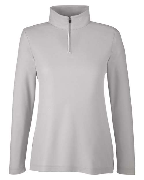 CORE365 Women's Fusion ChromaSoft Pique Quarter-Zip Pullover-1