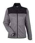 CORE365 Women's Venture Heathered Stripe Hybrid Jacket-1