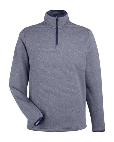 CORE365 Men's Venture Heathered Stripe Quarter-Zip Pullover-1