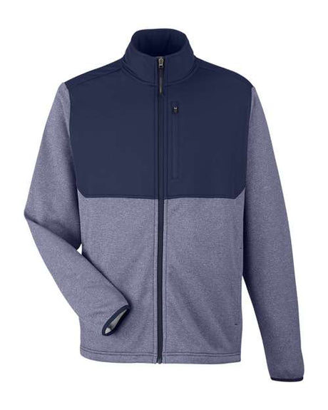 CORE365 Men's Venture Heathered Stripe Hybrid Jacket-1