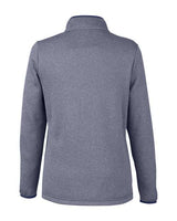 CORE365 Women's Venture Heathered Stripe Quarter-Zip Pullover-2