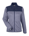 CORE365 Women's Venture Heathered Stripe Hybrid Jacket-1