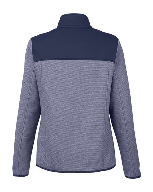 CORE365 Women's Venture Heathered Stripe Hybrid Jacket-2