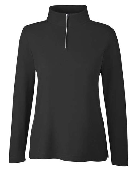 CORE365 Women's Fusion ChromaSoft Pique Quarter-Zip Pullover-1