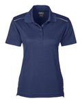 CORE365 Women's Radiant Performance Piqué Polo with Reflective Piping