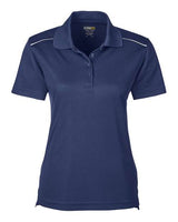 CORE365 Women's Radiant Performance Piqué Polo with Reflective Piping